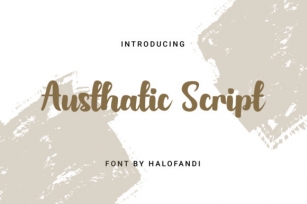 Austhatic Script Font Download