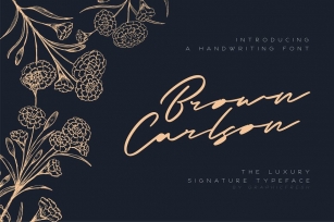 Brown Carlson - The Luxury Signature Font Download