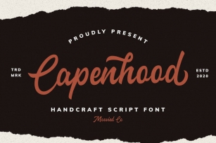 Capenhood HandLetter Font Font Download