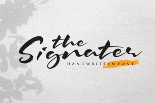 The Signater Font Download