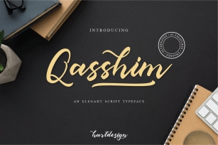 Qasshim - Elegant Script Typeface Font Download