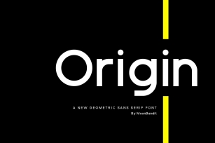 ORIGIN - Modern geometric sans serif Font Download