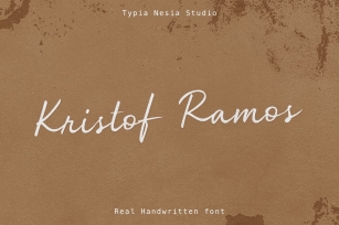 Kristof Ramos - Handwittern Signature Script Font Download
