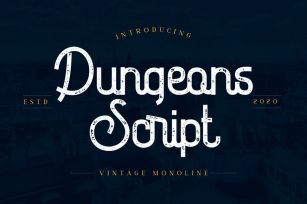 Dungeons - Vintage Monoline Script Font YR Font Download