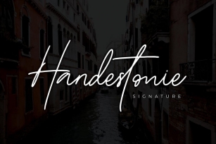 Handestonie - Signature Font Font Download