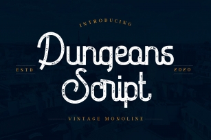 Dungeons - Vintage Monoline Script Font Font Download