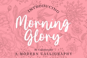 Morning Glory - A Modern Calligraphy Font Font Download
