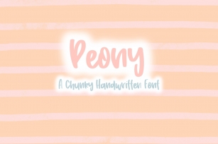 Peony | Quirky Hand Written Font Font Download
