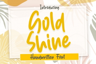 Gold Shine - Handwritten Font Font Download
