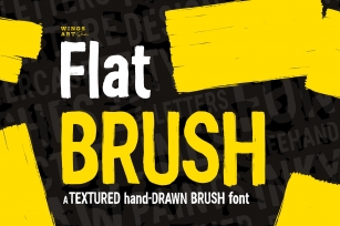 Flat Brush Font Font Download
