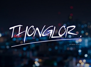Thonglor Font Download