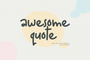 Awesome Quote Hand Scratches Typeface Font Download