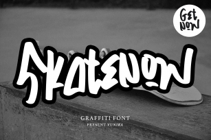 Skatenow | Graffiti Font Font Download