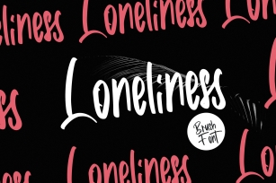 Loneliness | Brush Font Font Download