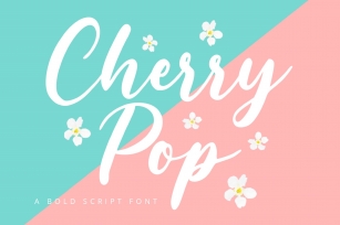 Cherry POP - Bold Script Font Font Download