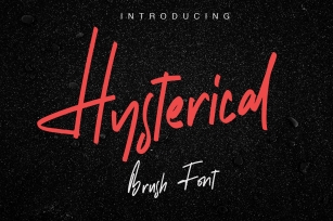 Hysterical | Brush Font Font Download