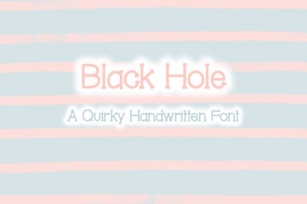 Black Hole Font Download