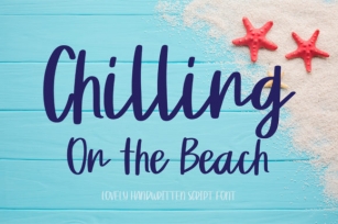 Chilling on the Beach Font Download