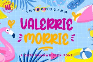 Valeerie Morrie - A Cute Handwriiten Font Font Download