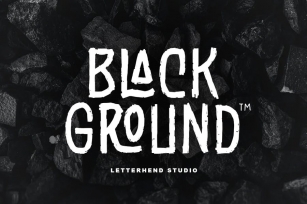 Black Ground - Rustic Typeface Font Download