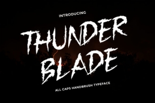 Thunder Blade Font Download