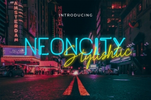 Neoncity - Signature Neon Font Font Download