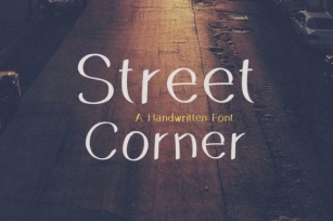 Street Corner Font Download