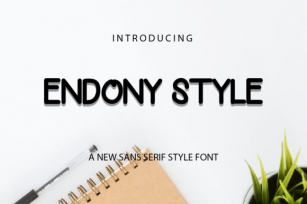 Endony Style Font Download