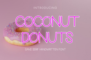 Coconut Donuts Font Download