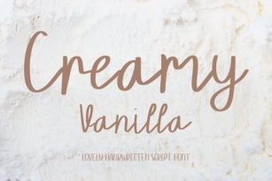Creamy Vanilla Font Download