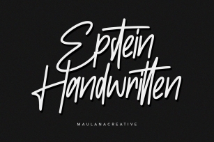 Epstein Signature Handwritten Handmade Font Font Download