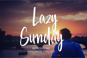 Lazy Sunday- A cute handwritten font Font Download