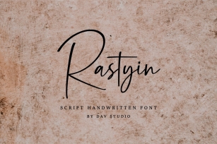 Rastyin - Handwritten Font Font Download