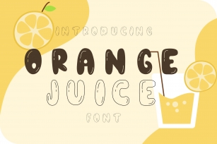 Orange juice playful font Font Download