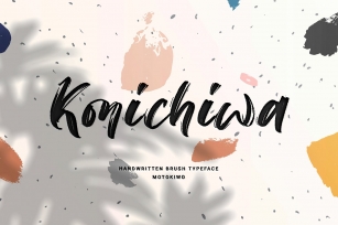 Konichiwa Brush Font Font Download
