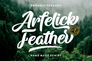 Arfelick Feather - Handmade Script Font Download