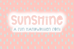 Sunshine | Bold Quirky Hand Written Font Font Download