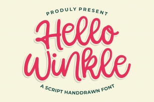 Hello Winkle - Handlettering Font Font Download