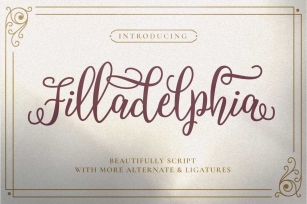 Filladelphia - Beauty Elegant Script Font Download