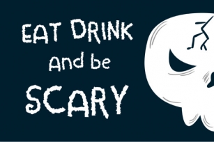 Eat Drink and Be Scary Font Download
