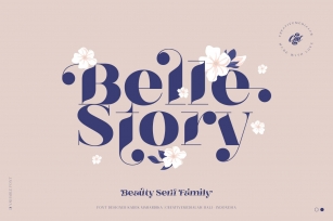 Belle Story - Beauty serif family Font Download