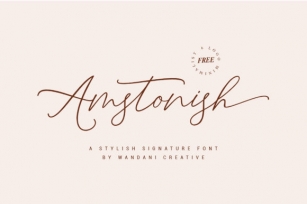 Amstonish Font Download