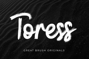 Toress | A Brush Font Font Download