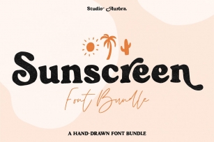 Sunscreen Hand Drawn Serif Duo Font Download