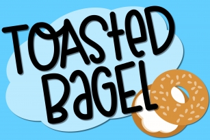 Toasted Bagel - A Fun Font Font Download