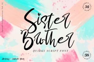 Sister  Brother Font Download