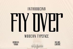 Fly Over | Modern Typeface Font Font Download