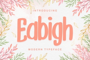 Eabigh | Modern Typeface Font Download
