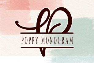 Poppy Monogram Font Download