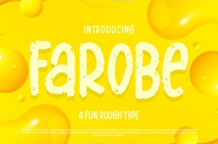 Farobe | A Fun Rough Type Font Download